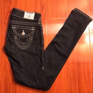 True Religion Brand Skinny Jeans Size 27 EUC